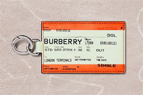 Burberry’s Train Ticket